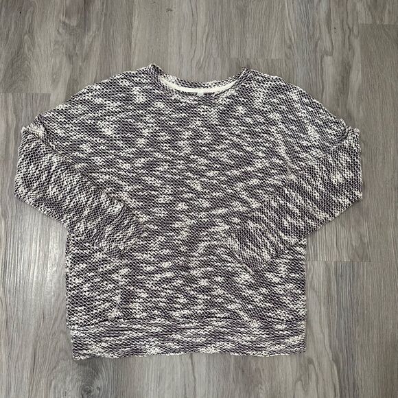 Fabletics Purple and White Crew Neck Sweater - Picture 2 of 4